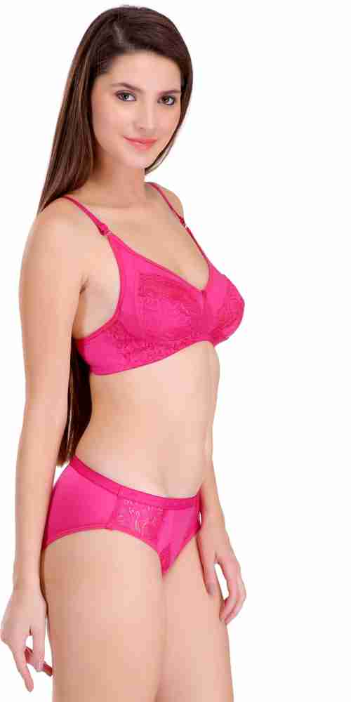 Buy BOOMBUZZ Lingerie Set, Comfort Bra Panty Set for Women & Girls (PINK)  Online at Best Prices in India - JioMart.