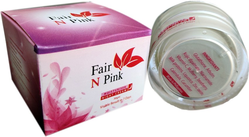 fair n pink Moisturizing Whitening Night Cream skin lightening