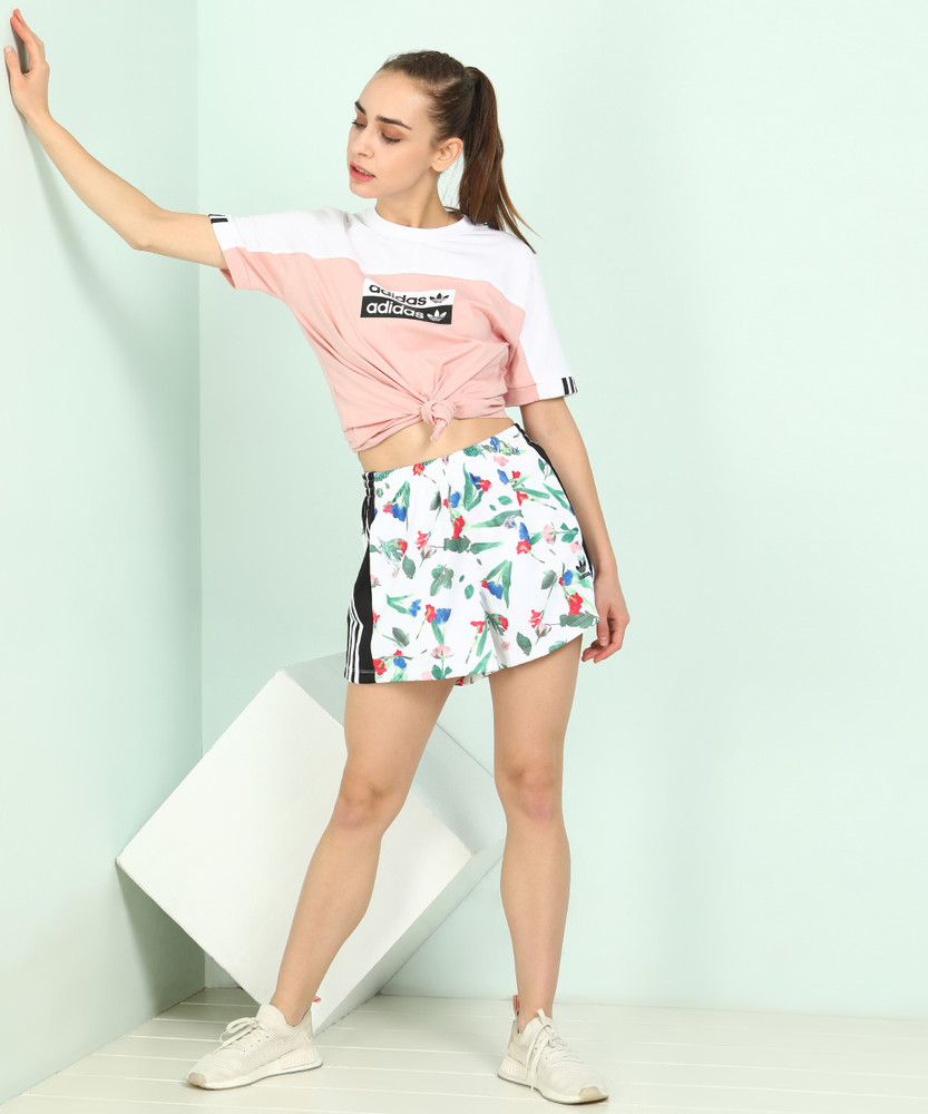 Adidas floral shorts and top new arrivals