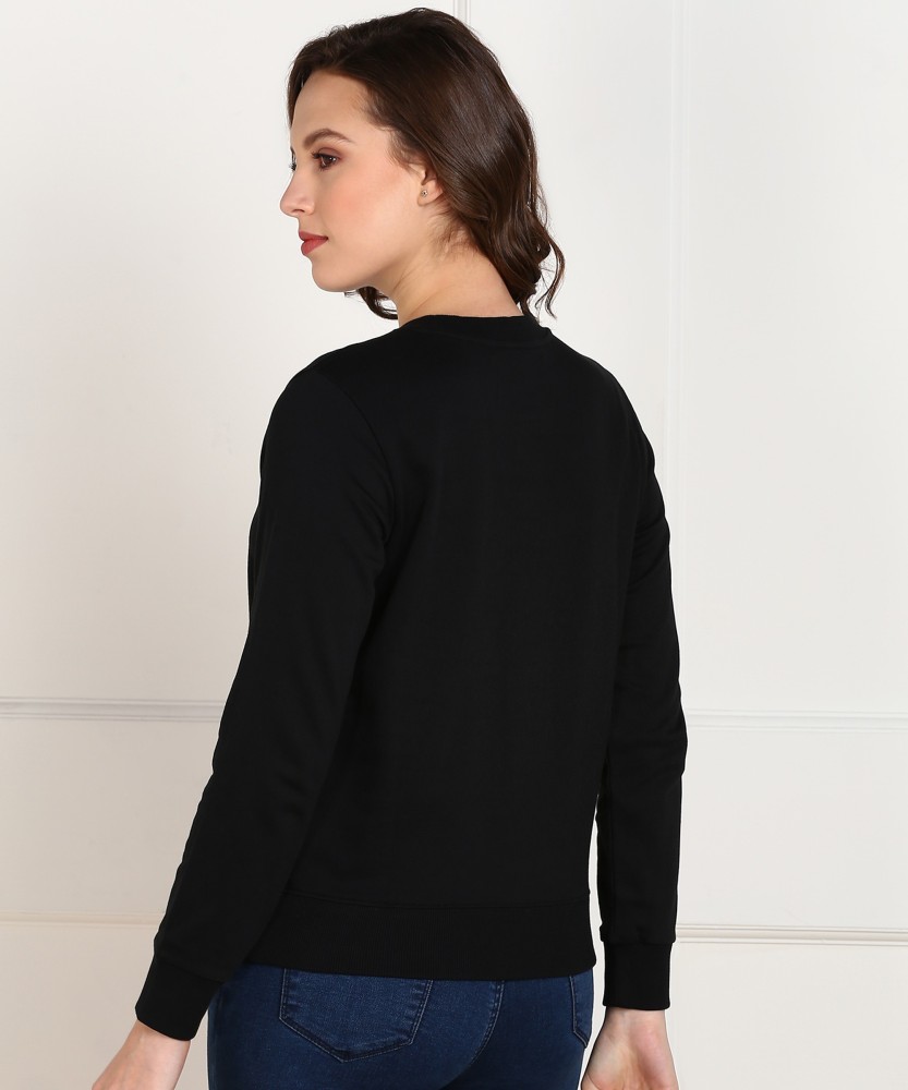 Calvin Klein Jeans Black Sweatshirt Logo Graphic Crew Neck Women's Siz -  beyond exchange