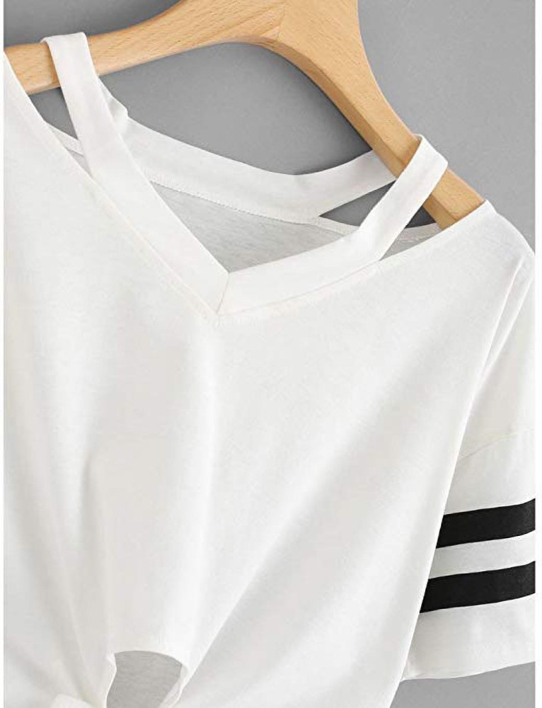 CYMMPU Short Sleeve Cold Shoulder Elegant Tunic Clearance Women's Round  Neck Tshirts Country Shirts Summer Sexy Fashion Tops Trendy Clothing Retro  Feather Graphic Tees White M 