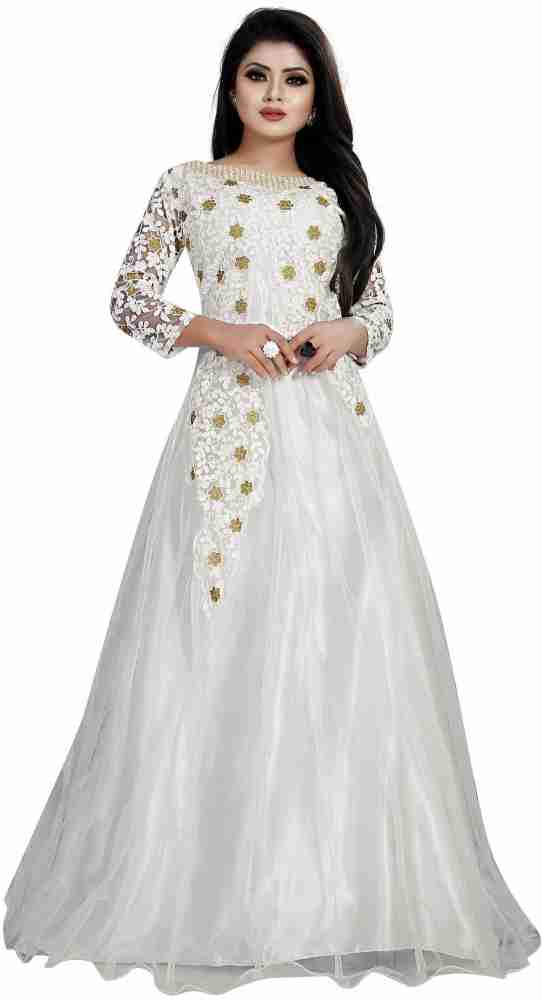 White gown flipkart sale