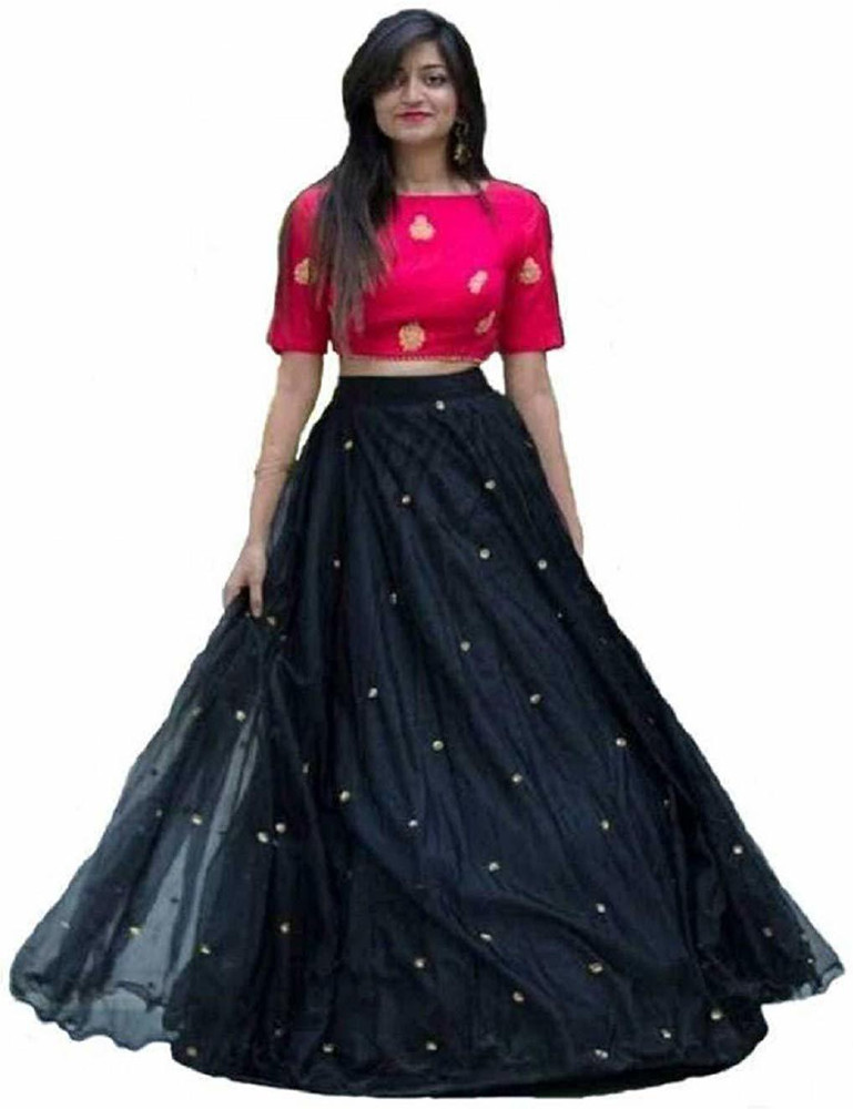 Flipkart black outlet lehenga