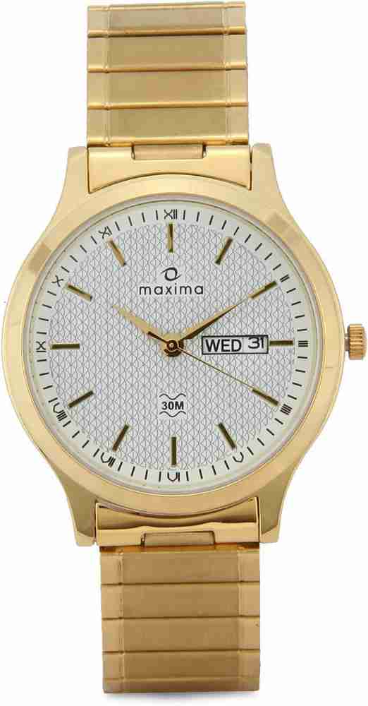 Maxima gold watch price shop