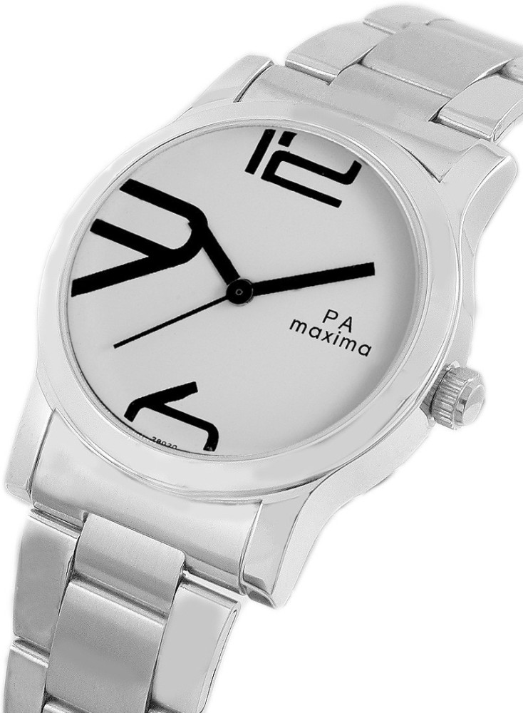 Maxima on sale white watch