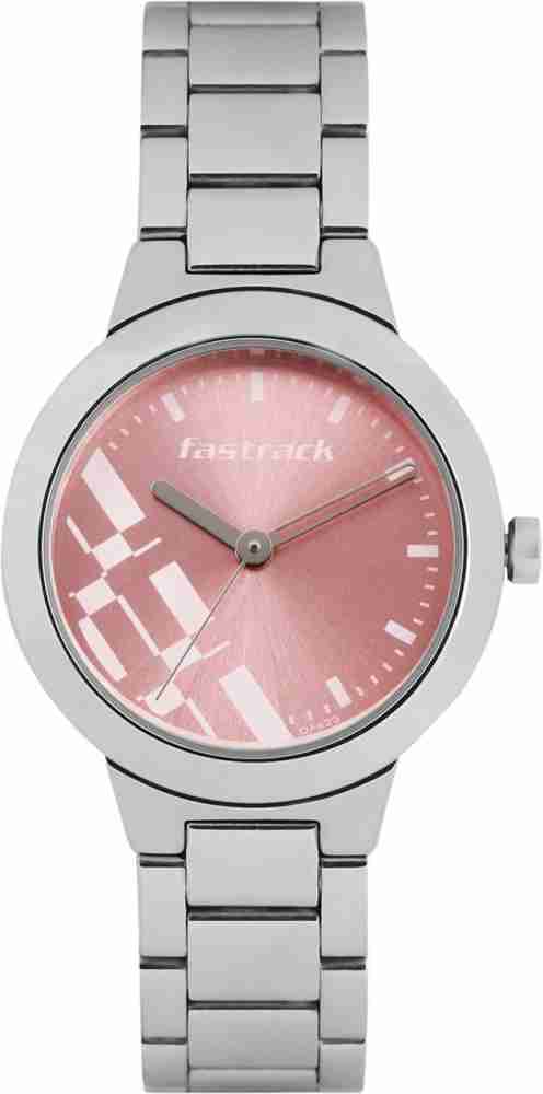 Fastrack pink dial deals ladies watch