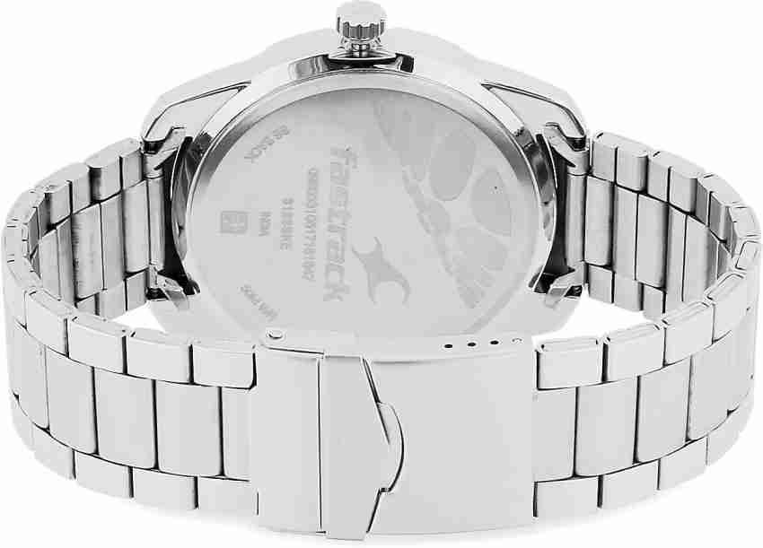 Fastrack ss back sale 50m wr 3089sfd