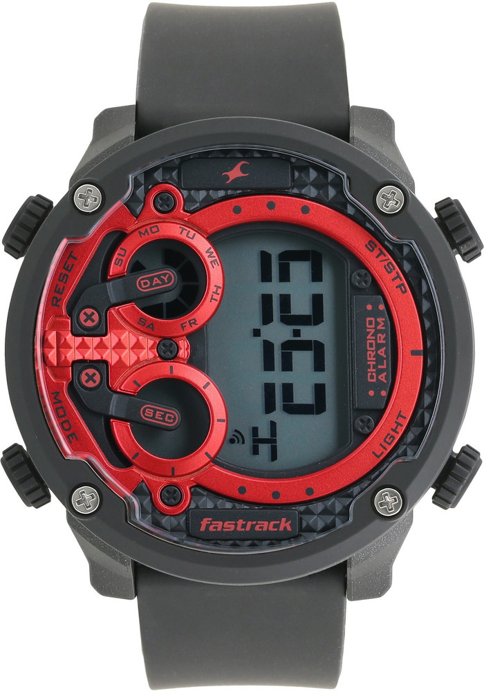 Fastrack watch red and black outlet