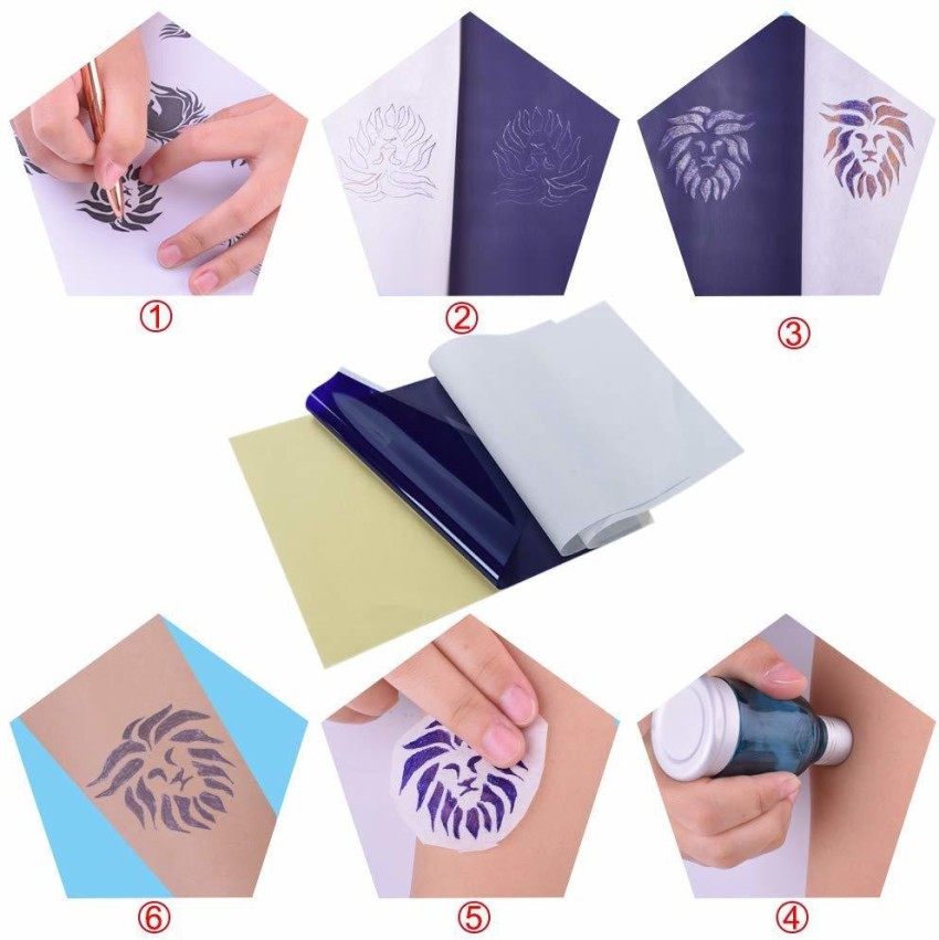 5 Tattoo Transfer Paper Tattoo Supplies Copy Carbon Tracing Paper