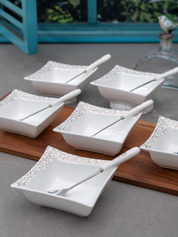 White gold shop bowl set price