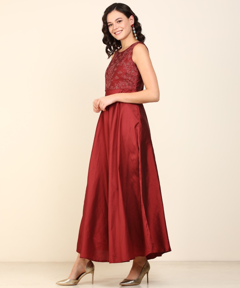 Akkriti by Pantaloons Women Gown Pink Dress - Buy Akkriti by Pantaloons  Women Gown Pink Dress Online at Best Prices in India | Flipkart.com