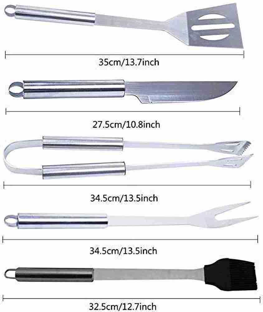 5pcs Stainless Steel Kitchen Utensil Set(1pc Storage Box), Daily