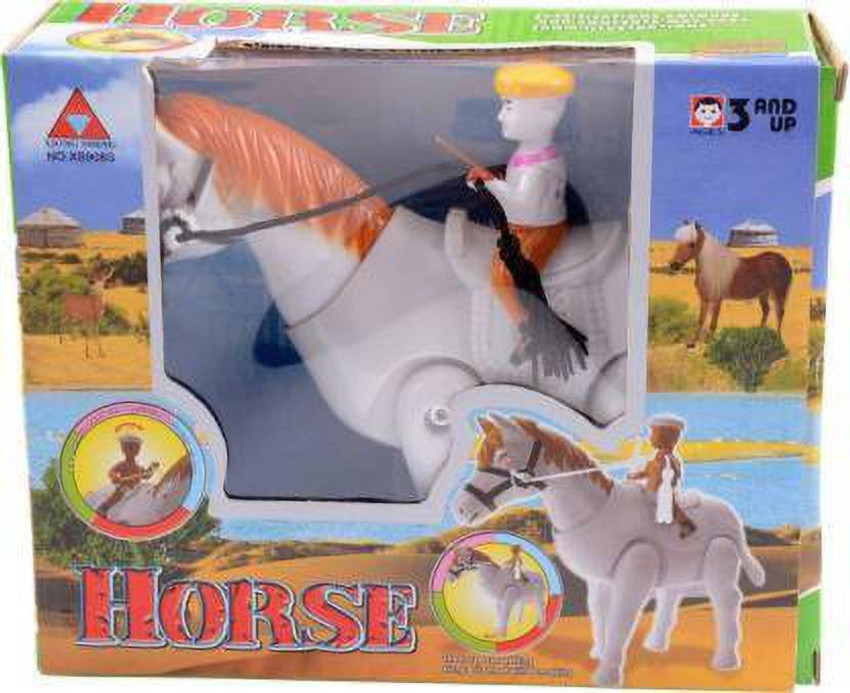 toys collection Walking Musical horse with man on his top