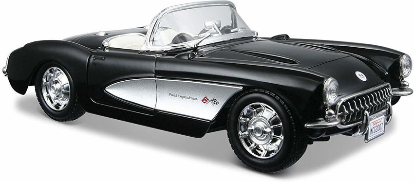 Maisto 1 24 Scale Black 1957 Chevrolet Corvette Diecast Vehicle 1 24 Scale Black 1957 Chevrolet Corvette Diecast Vehicle shop for Maisto products in India. Flipkart