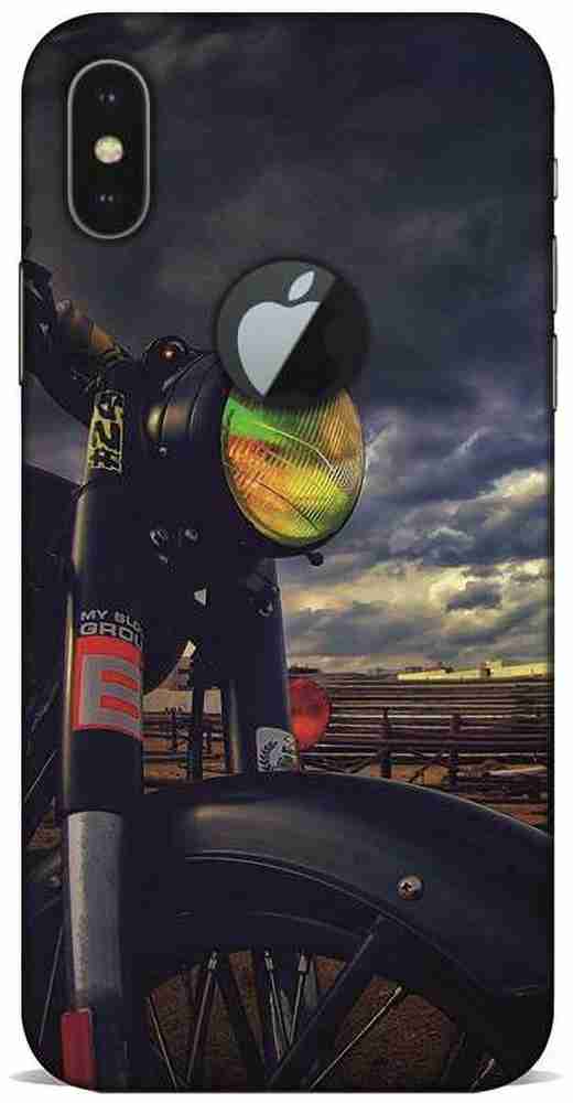 Crazy Feel Back Cover for Royal Enfield Bullet Iphone X logo cut