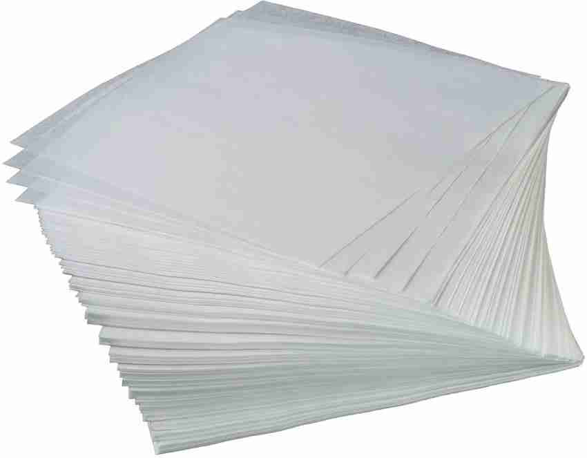 Buy Butter Paper Sheets Grease Proof Baking Paper, Cooking, Wrapping,  Grilling, Steaming, Frying Color White Size 10 X 10 Pack of 150, Standard  Online at Low Prices in India 