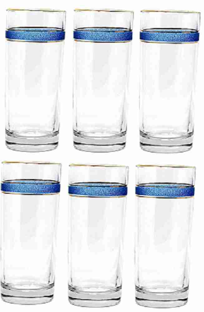 Water Glass Blue Set Of 6 250 ml