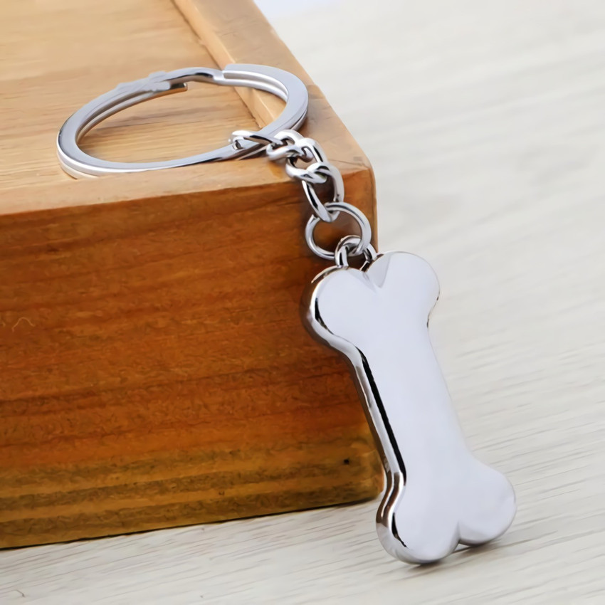 Dog discount bone keychain