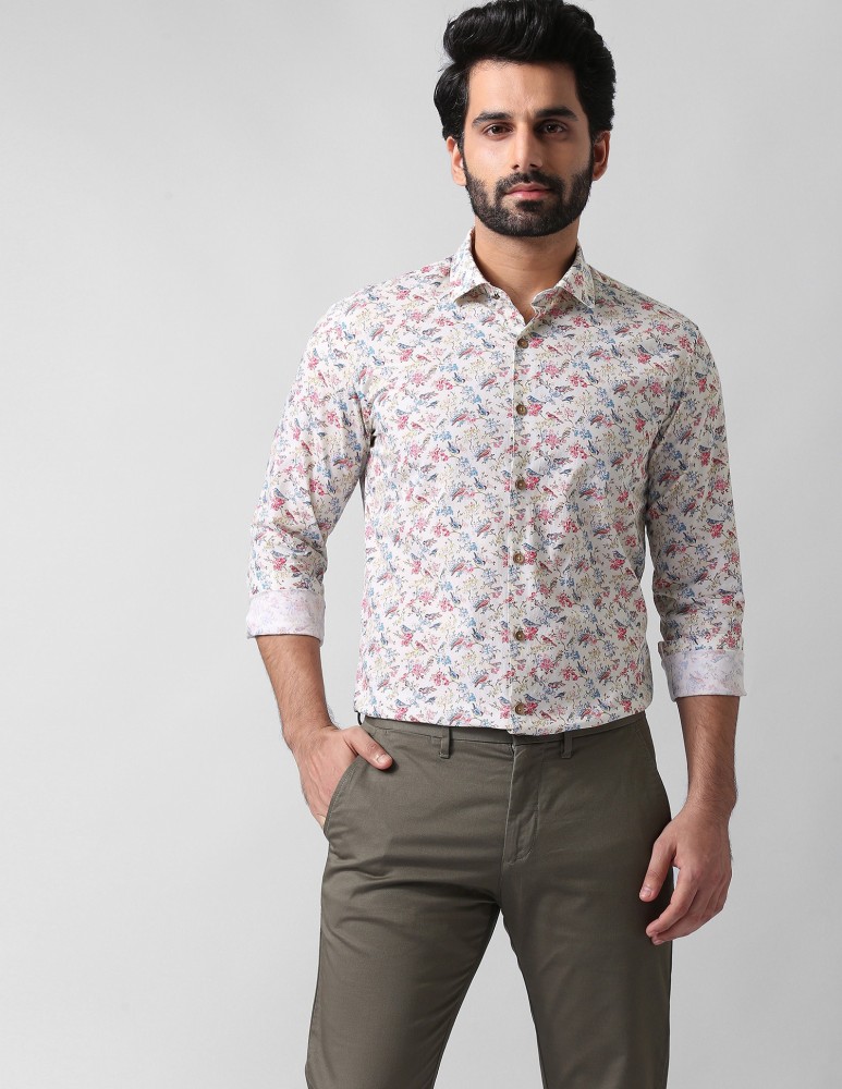 Truth Printed Floral T-shirt in Gray for Men