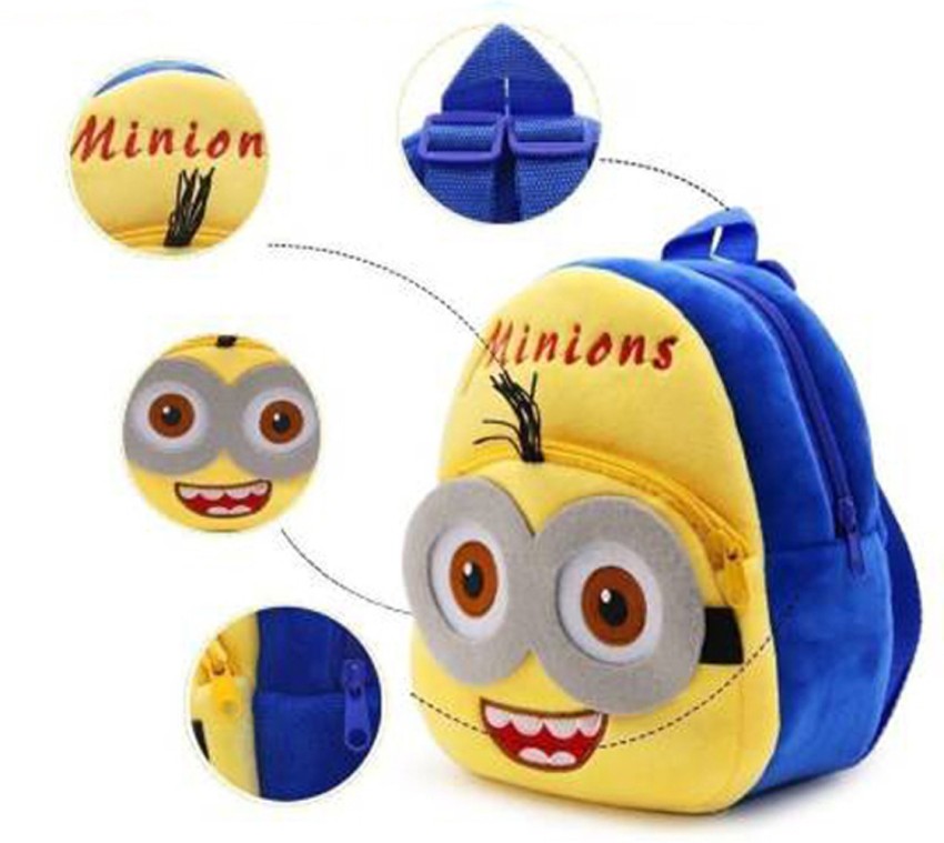 Latest Minion And Doramon Bag Soft Material School Bag For Kids Plush  Backpack Cartoon Toy