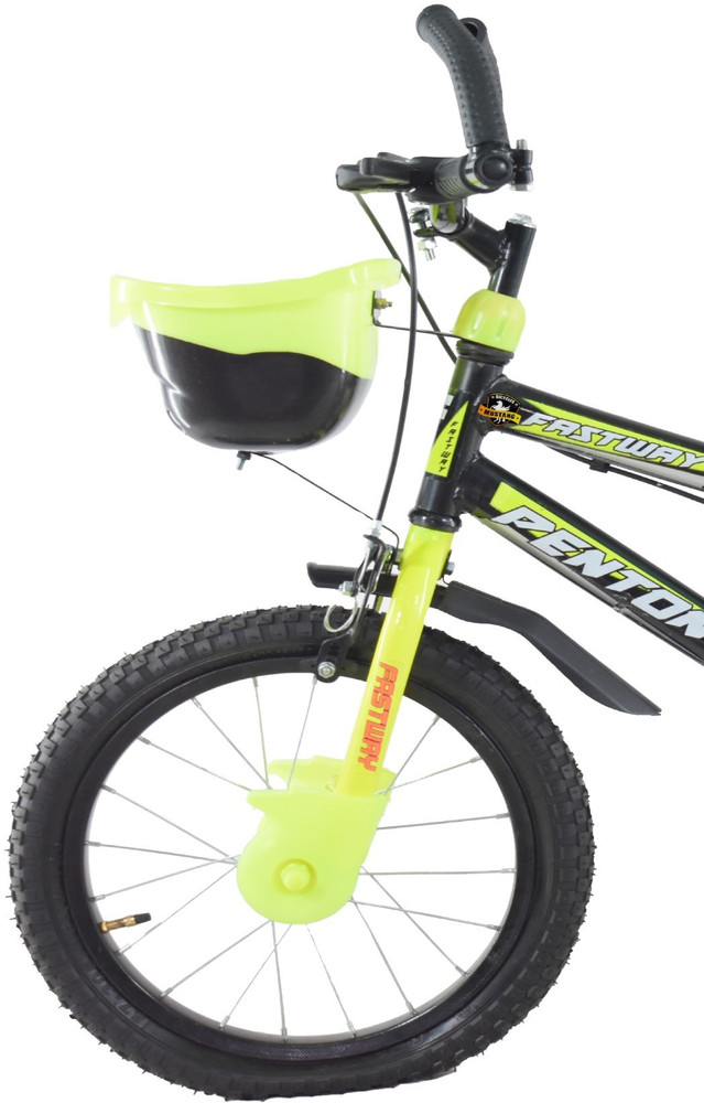 Mustang Penton Bike For Kids Of Age 5 8 Yrs Black Green 16 T