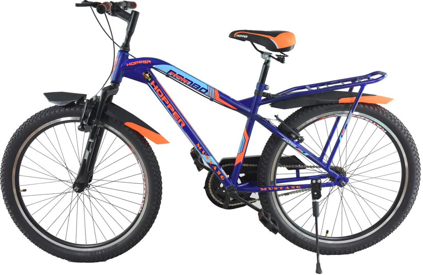 Mustang Rambo Bike For Adults Blue Orange 26 T Mountain Cycle