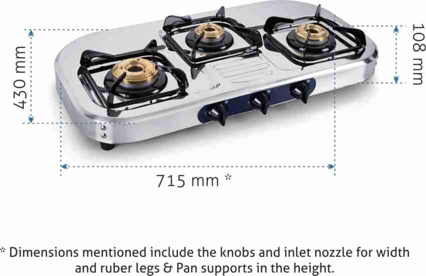 Glen gas stove outlet 3 burner price