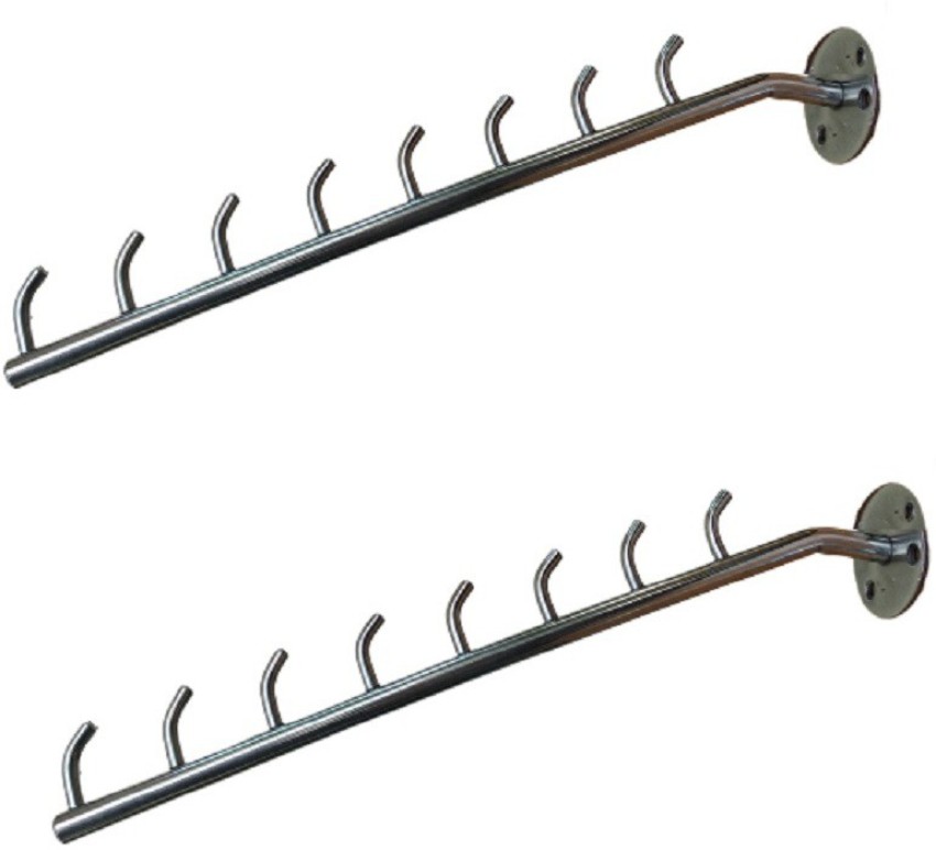 Q1 Beads 6 pin Wall drope Hanger hook rail for Cloth