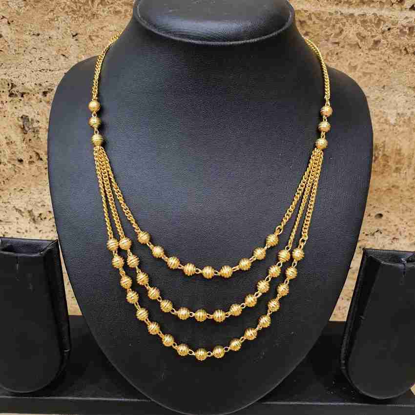 Three layer gold chain online