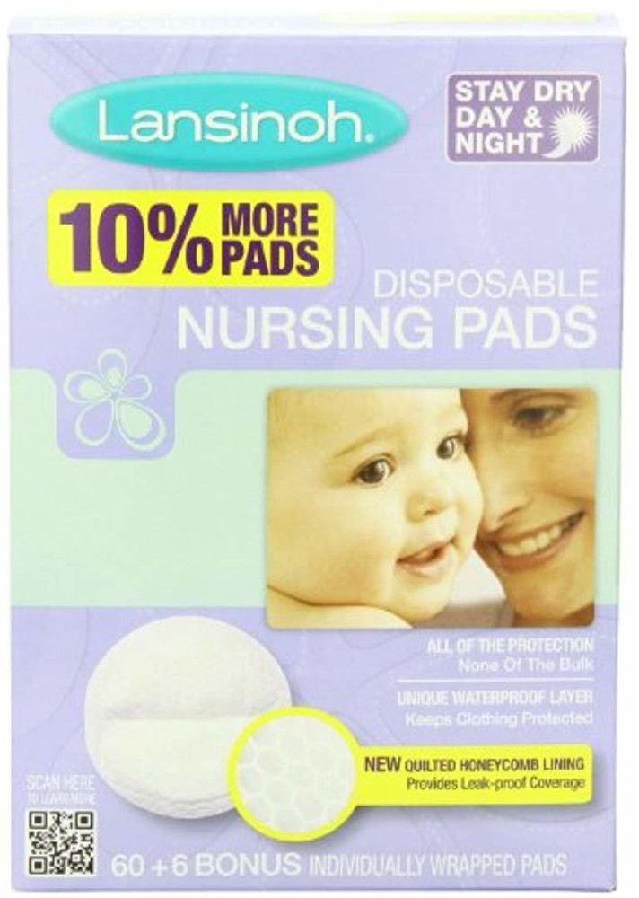 Lansinoh Stay Dry Disposable Nursing Pads, Soft and Super