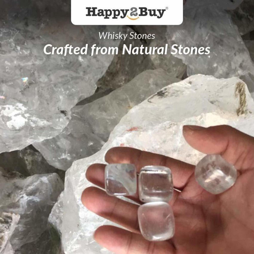 Natural Quartz Ice Cubes : whiskey stone