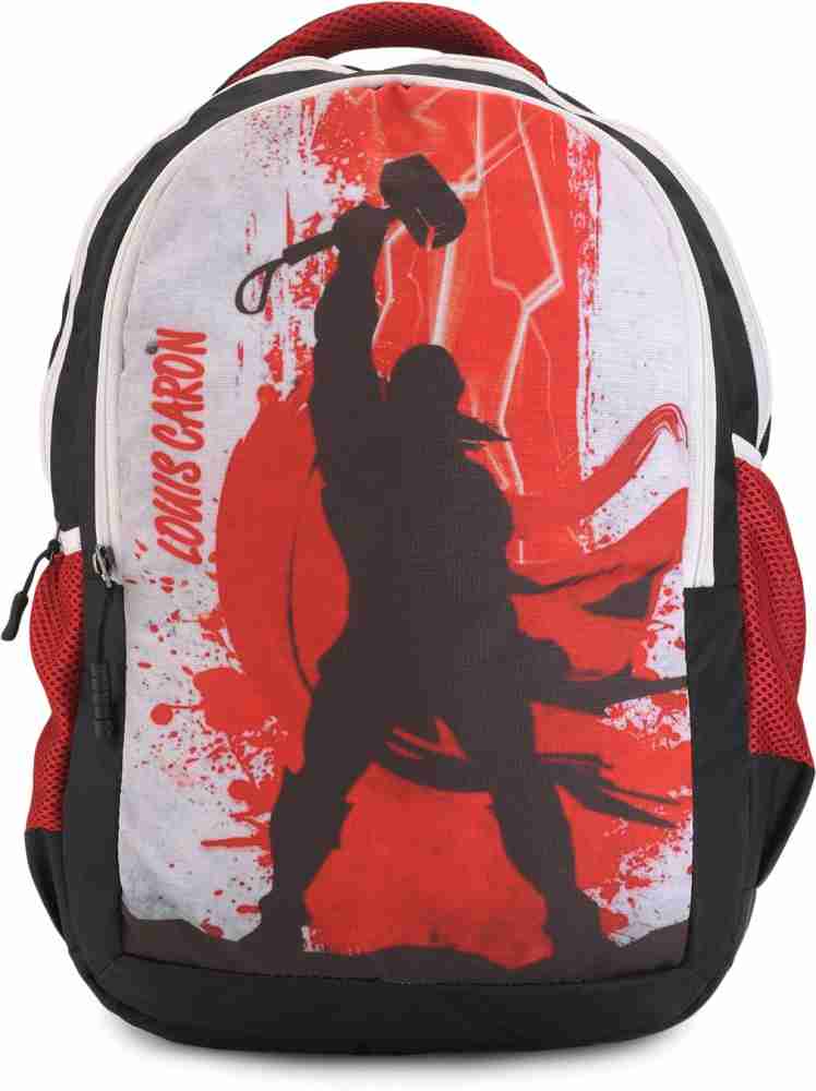 LOUIS CARON Hi Storage Thor Print design Waterproof School  Bag - School Bag