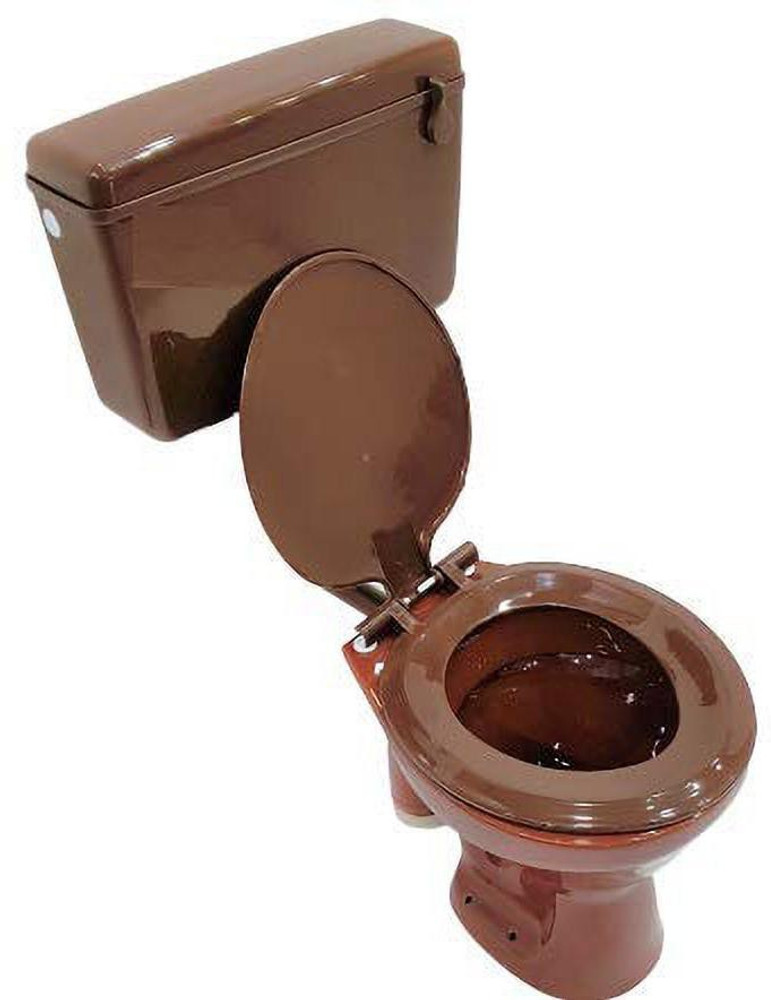 Brown shop toilet seat