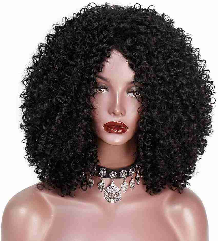 Black curly afro wigs hot sale