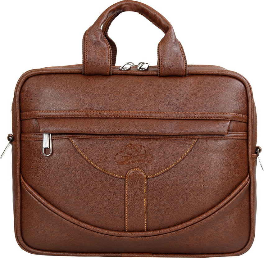 Leatherworld 12 inch Mini Laptop Bag Office Bag Medium Briefcase For Men Women