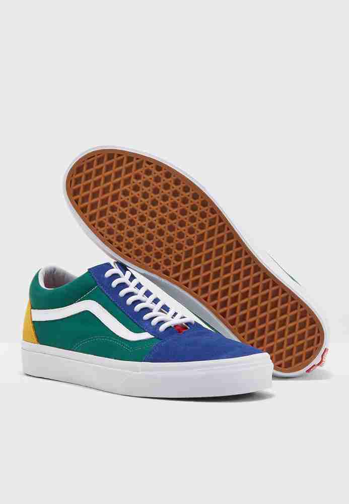 Green red yellow and blue vans sales