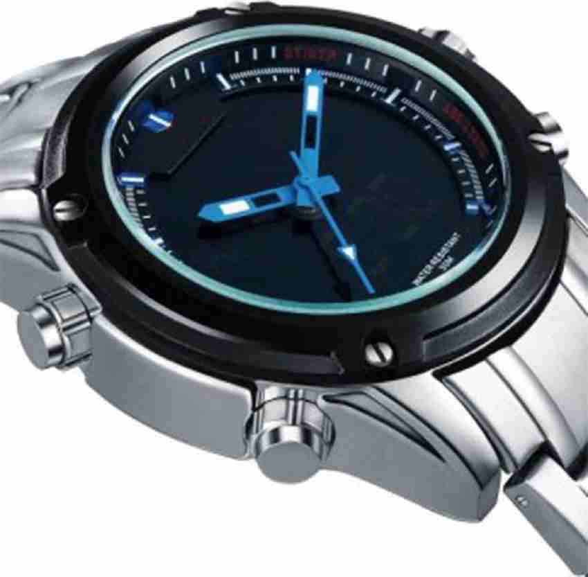 NAVIFORCE Analog Digital Watch For Men Buy NAVIFORCE Analog Digital Watch For Men SBBE 9050 SILVER Online at Best Prices in India Flipkart