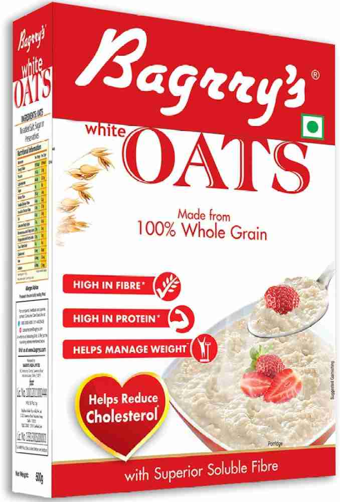 Bagrry's 100% Jumbo Rolled Oats - High in Fibre, Protein