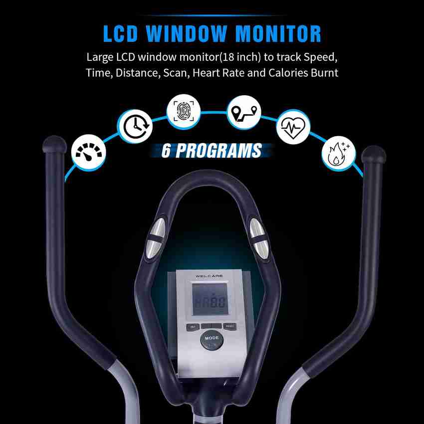WELCARE WC6020 Elliptical Trainer with seat Hand Pulse Sensor