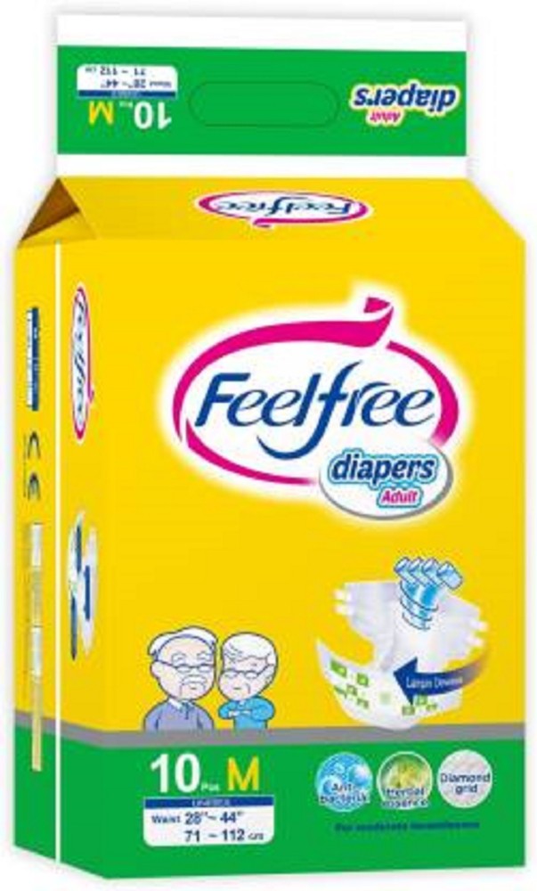 FEEL FREE RELIABLE786 Adult Diapers - M - Buy 10 FEEL FREE Adult