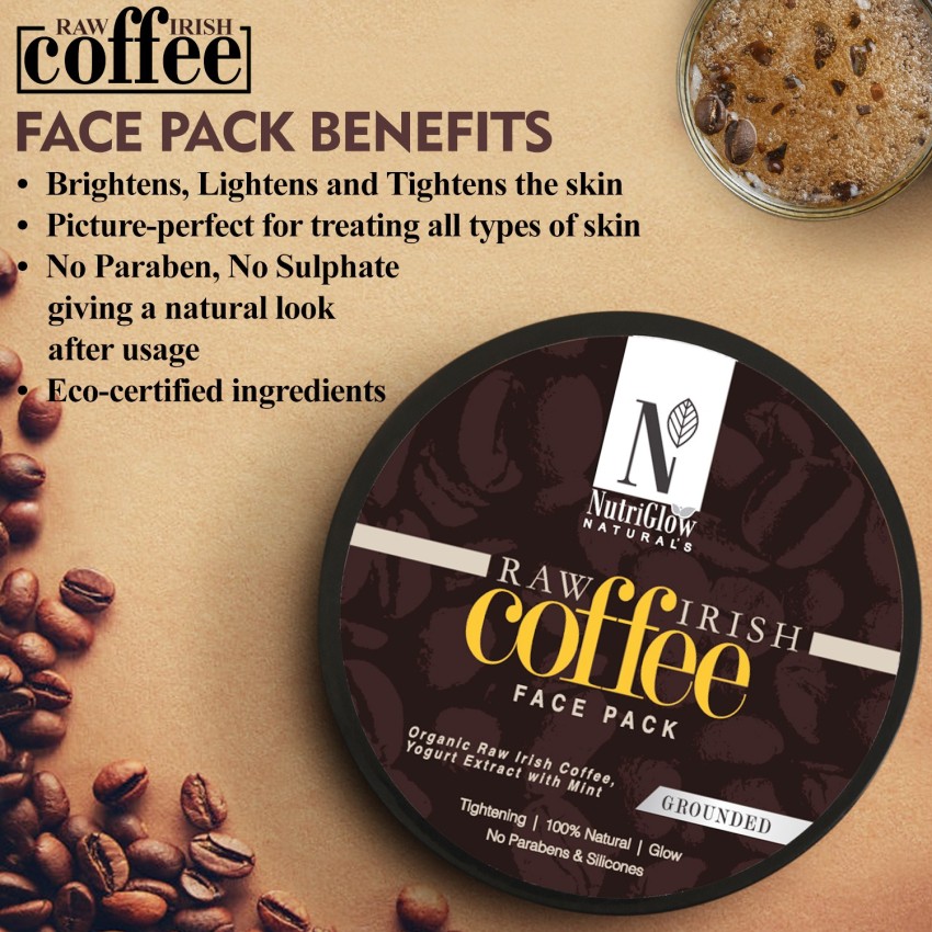 NutriGlow Natural's Raw Irish Coffee Facial Kit with Grounded