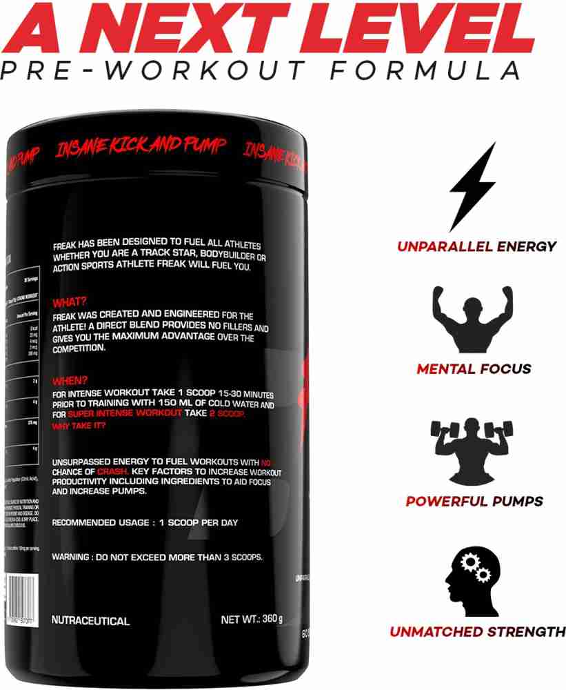 BIGMUSCLES NUTRITION Freak Sex On The Beach Preworkout 60 Serving BCAA  Price in India - Buy BIGMUSCLES NUTRITION Freak Sex On The Beach Preworkout  60 Serving BCAA online at Flipkart.com