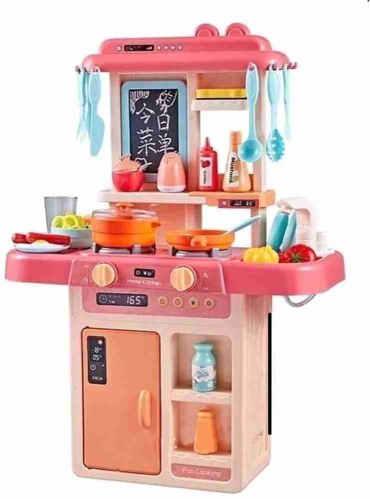 one only Big Size Kitchen Set for Girls Toys with Lights and Music