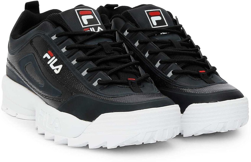 Fila disruptor cheap shiny black