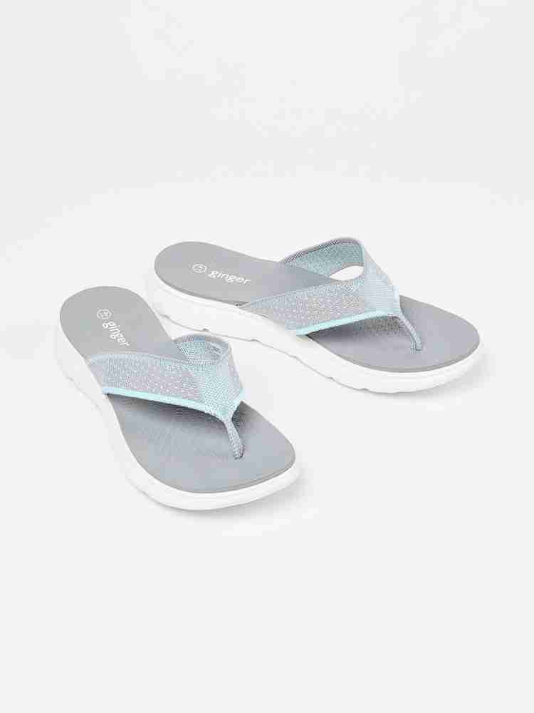 ginger textured flip flops