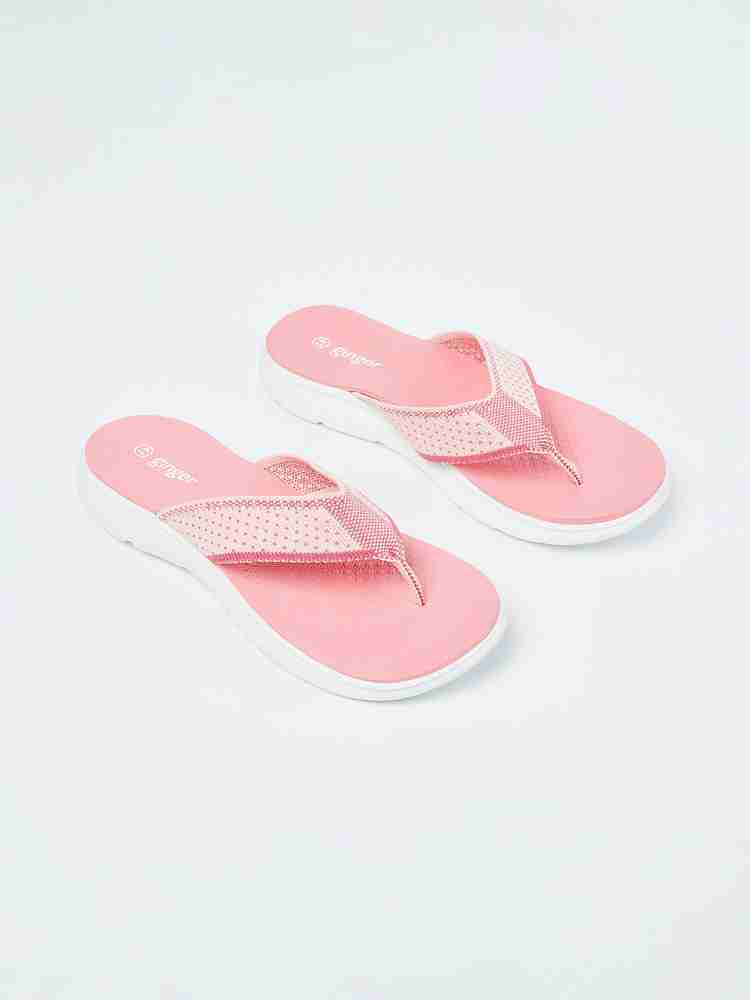 Ginger textured flip flops deals