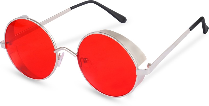 Circle red outlet glasses