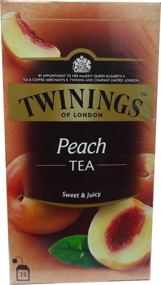 Twinings - White Peach & Orange Tea Bags (Non Enveloped) Pack of 20 Te