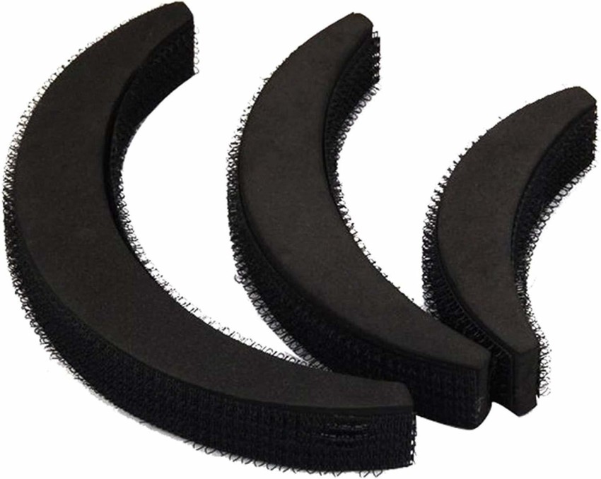 Buy Chronex Banana Bumpit Hair Puff Up Maker Donut Magic Bun Topsy Tail  Ponytail Holder Hair Styling tools Black-(Pack of 9 Pieces) Online at  Lowest Price Ever in India | Check Reviews