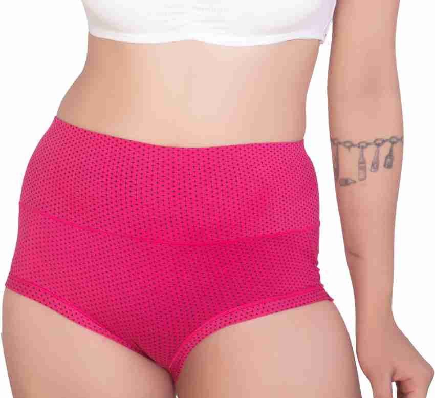 Women's Pink High Waisted Panties